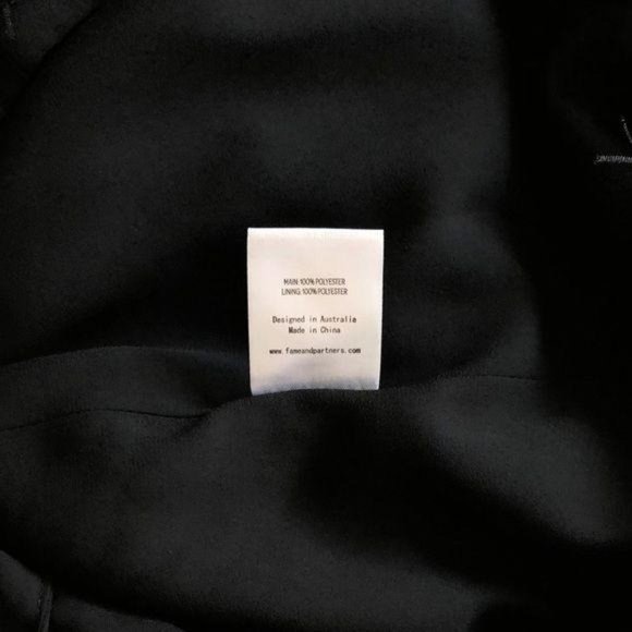 Fame and Partners Black Fringed Cocktail Dress 6 - Picture 8 of 10